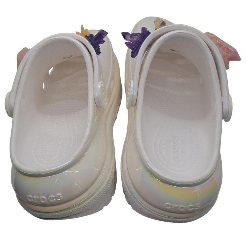 Crocs Lil Nas X Mega Crush Clogs iridescent with crystal Jibbitz charms Unisex - Picture 6 of 10
